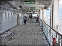 Walkway around the ship