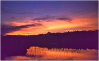 Corry Lake sunset 1959